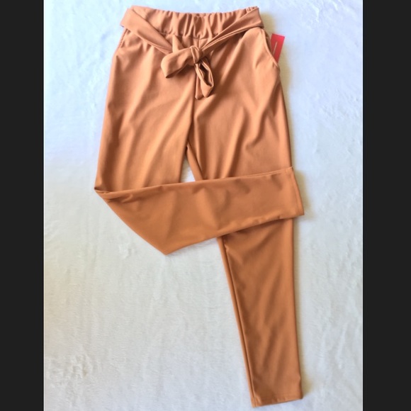 🎉Last One 🎉Paperbag Skinny High Waist Pants - Picture 4 of 8